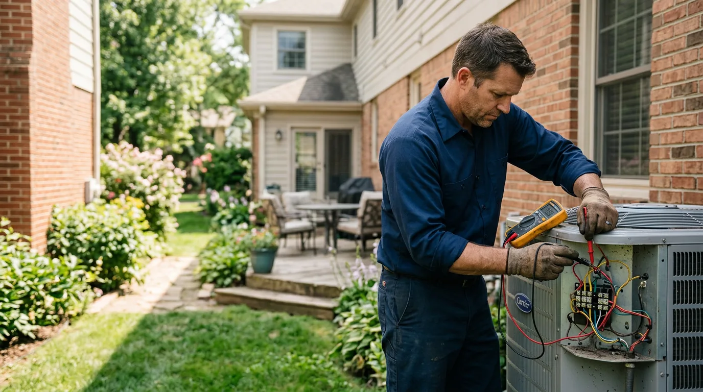 HVAC technician working near Dolphin, VA